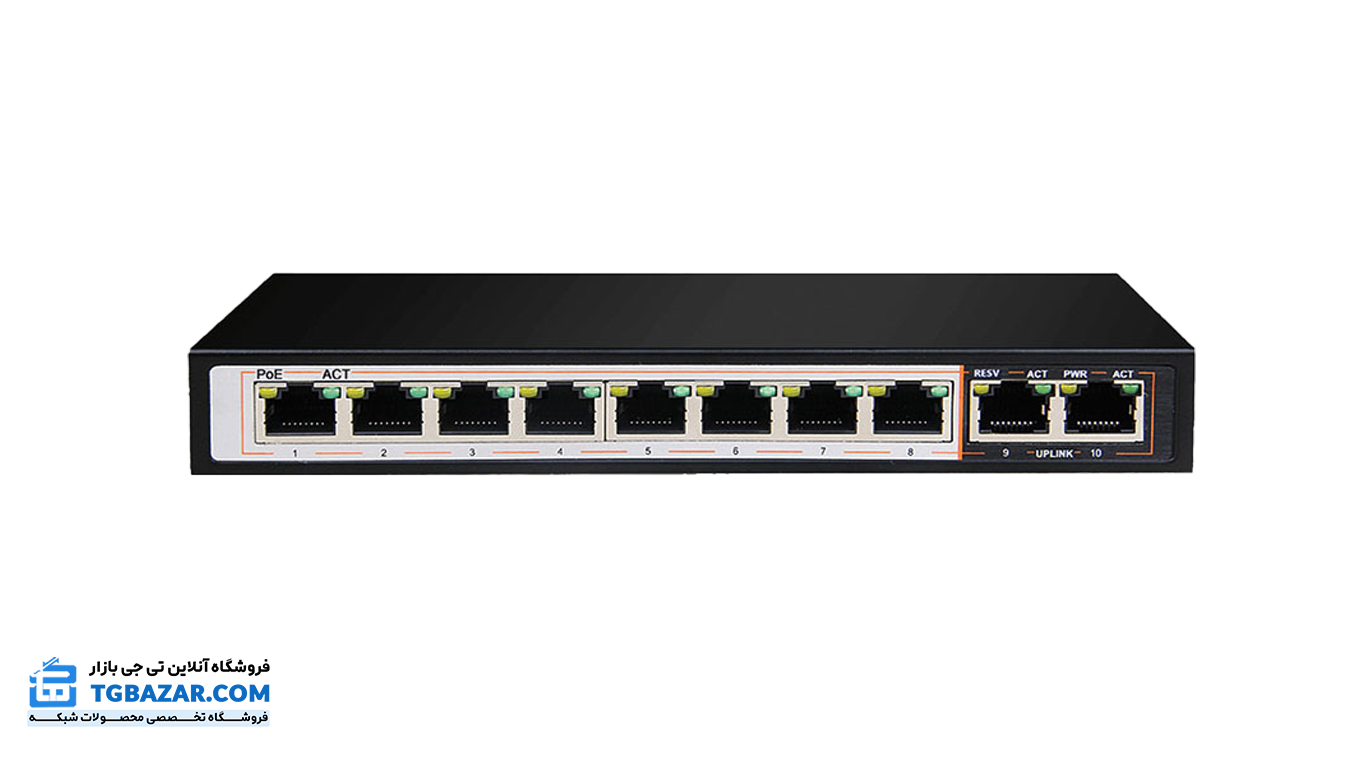  سوییچ 10 پورت PoE گیگابایتی دی-لینک مدل DGS-F1010P-E