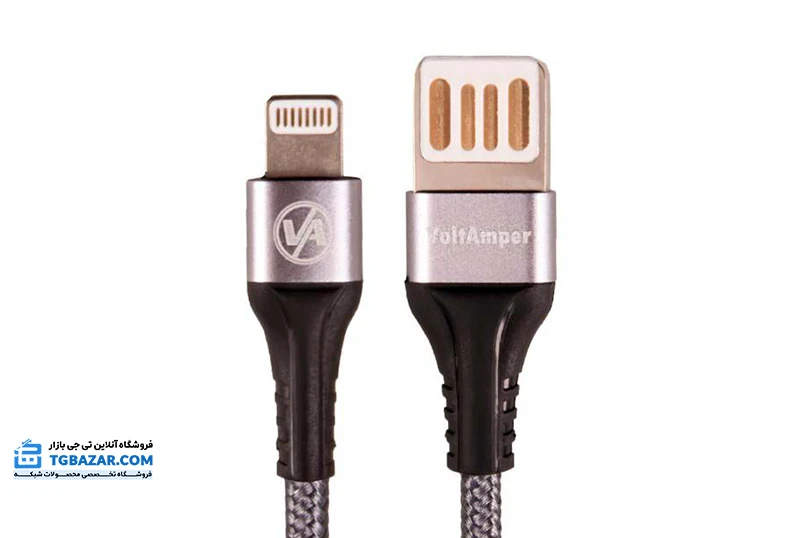 کابل (شارژ) تبدیل USB به لایتنینگ گوشی آیفون برند ولت آمپر